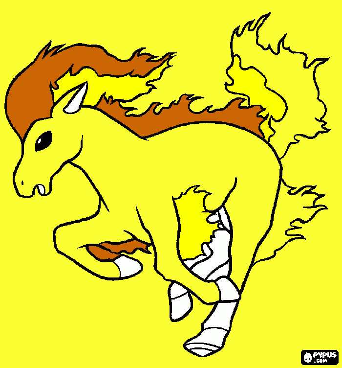 dessin dessin de ponyta