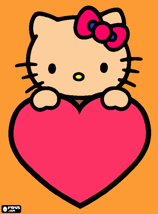 dessin Hello Kitty fait main