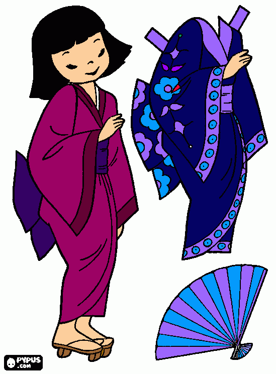 dessin Kimono