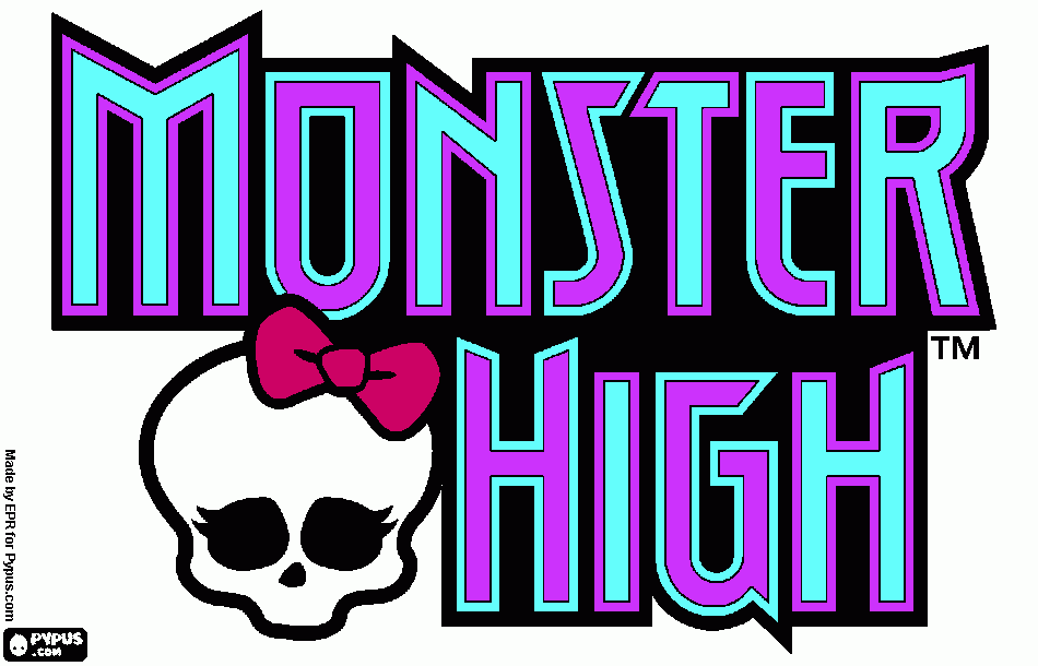 dessin logo monster high