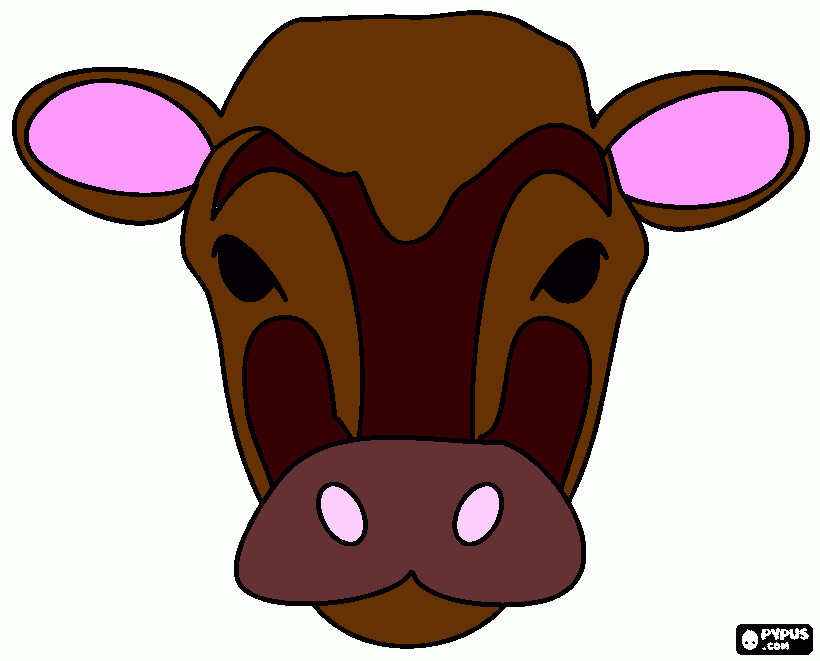 dessin Masque vache
