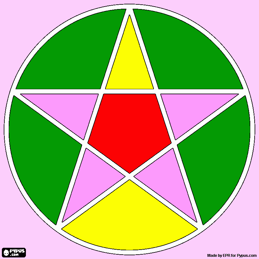dessin pentagramme