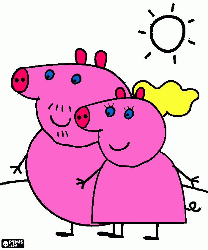 dessin peppa pig