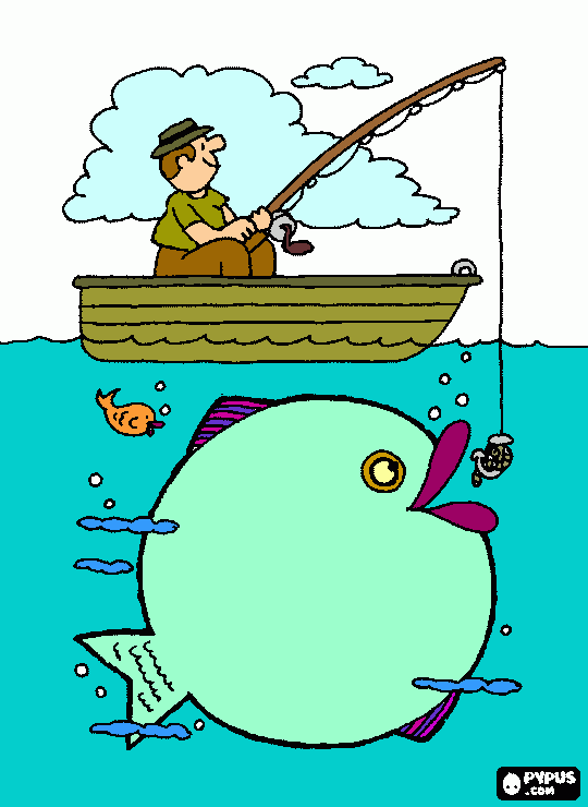 dessin pêcheur