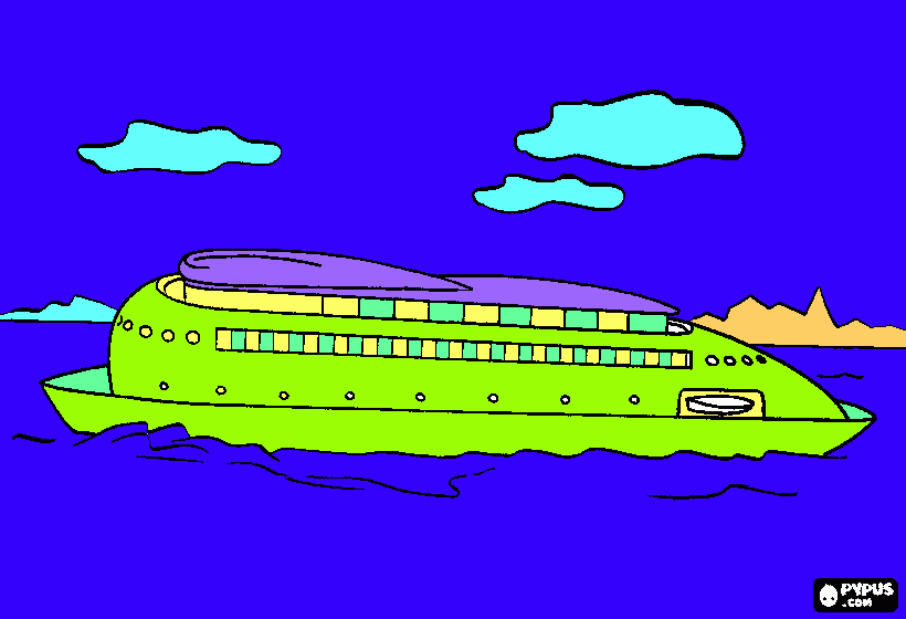 dessin Bateau de croisiére