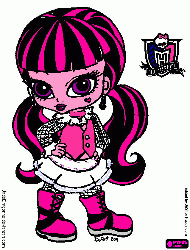 dessin draculaura bébé