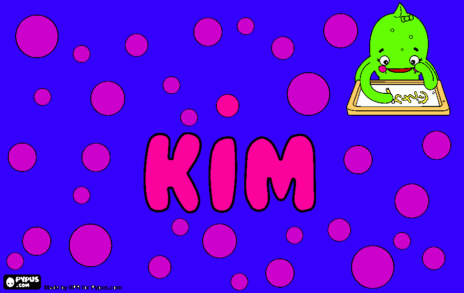 dessin le prenom kim